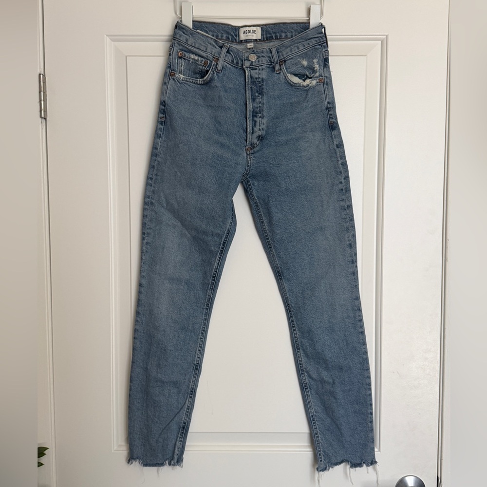 AGOLDE Distressed Light Wash Jeans- Size 26